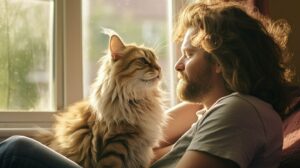 cat behavior grooming humans