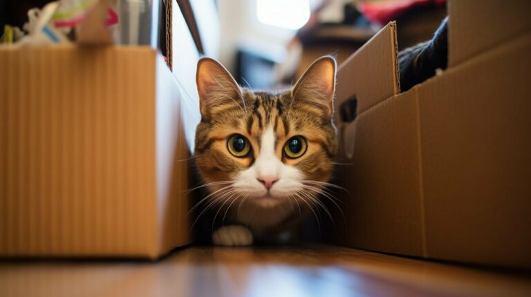 cat behaviour moving house